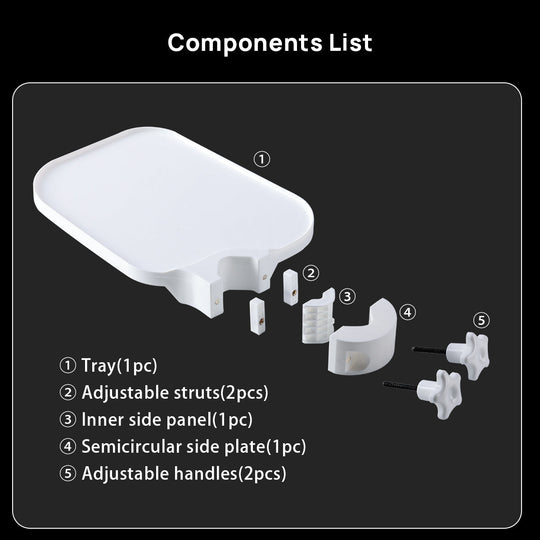 Dental Plastic Post Mounted Tray Table Chair Accessories