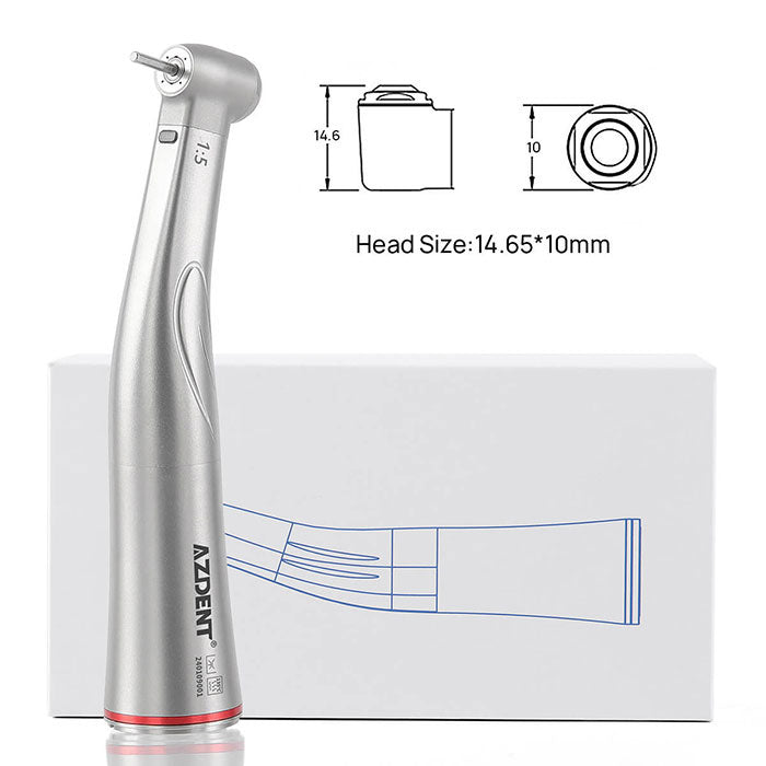 Dental 1:5 Increasing Fiber Optic Electric Contra Angle Handpiece