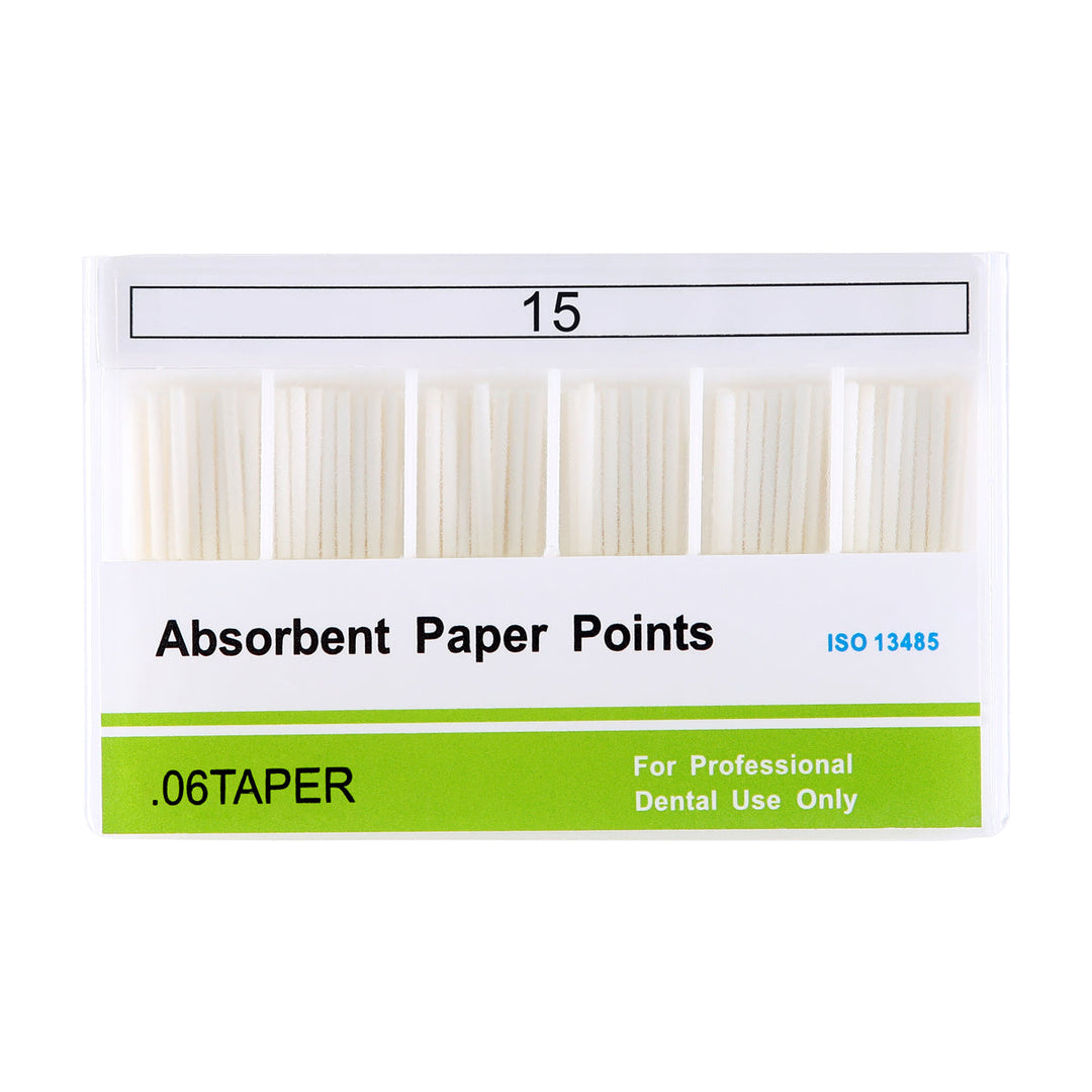 Absorbent Paper Points #15 Taper Size 0.06 100/Box