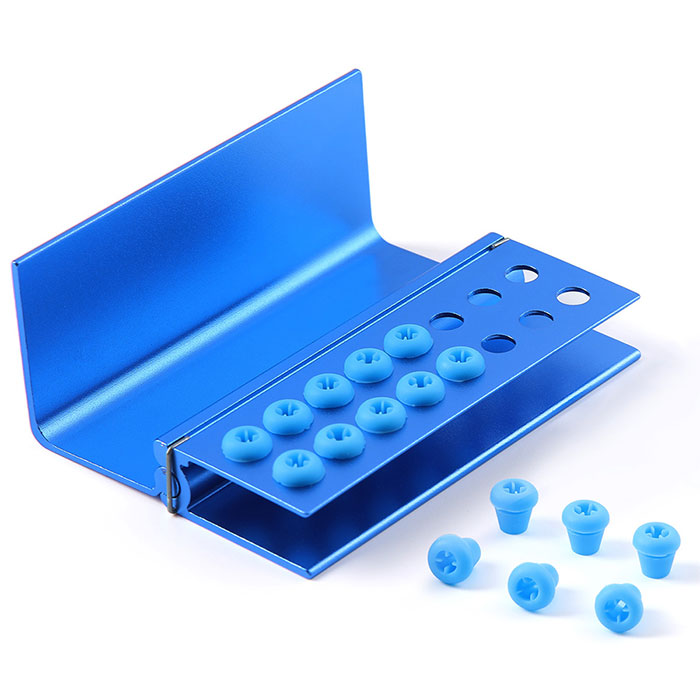 Dental Burs Holder Block 16 Holes with Silicon Cover FG RA Autoclavable