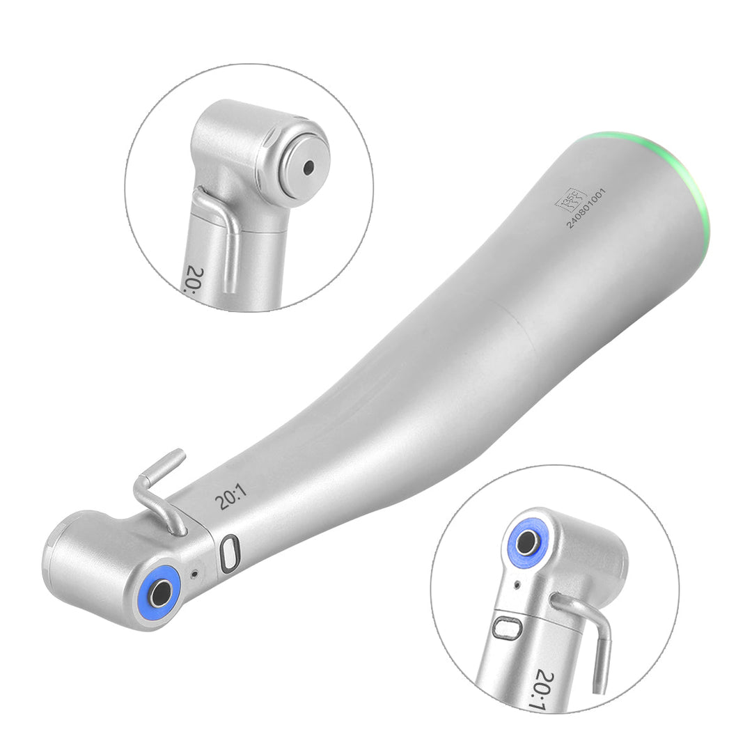 Dental LED Fiber Optic 20:1 Implant Contra Angle Handpiece