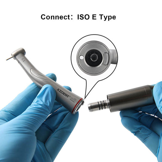 Dental 1:5 Increasing Fiber Optic Electric Contra Angle Handpiece