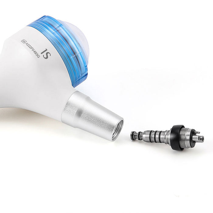 Dental Air Polisher Prophy Teeth Whitening A1S Detachable 360° Rotating Handpiece With 4 Holes Quick Coupler