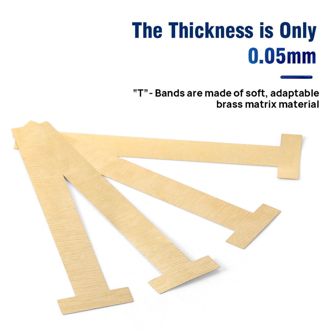 Dental T Matrix Bands 0.05mm Curved/Straight 20pcs/Pack