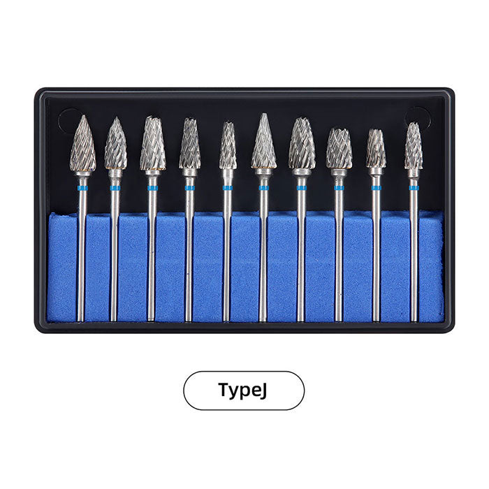 Dental Carbide Drills Cutter Burs Kit HP 2.35mm Type A/G/J 10pcs/Box