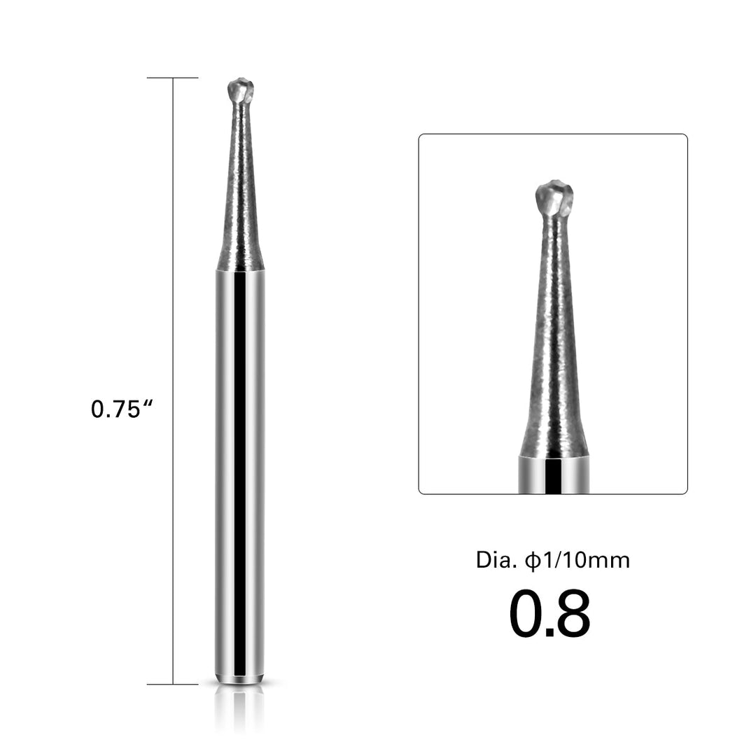 Dental FG #1 Round Carbide Bur 10pcs/Box