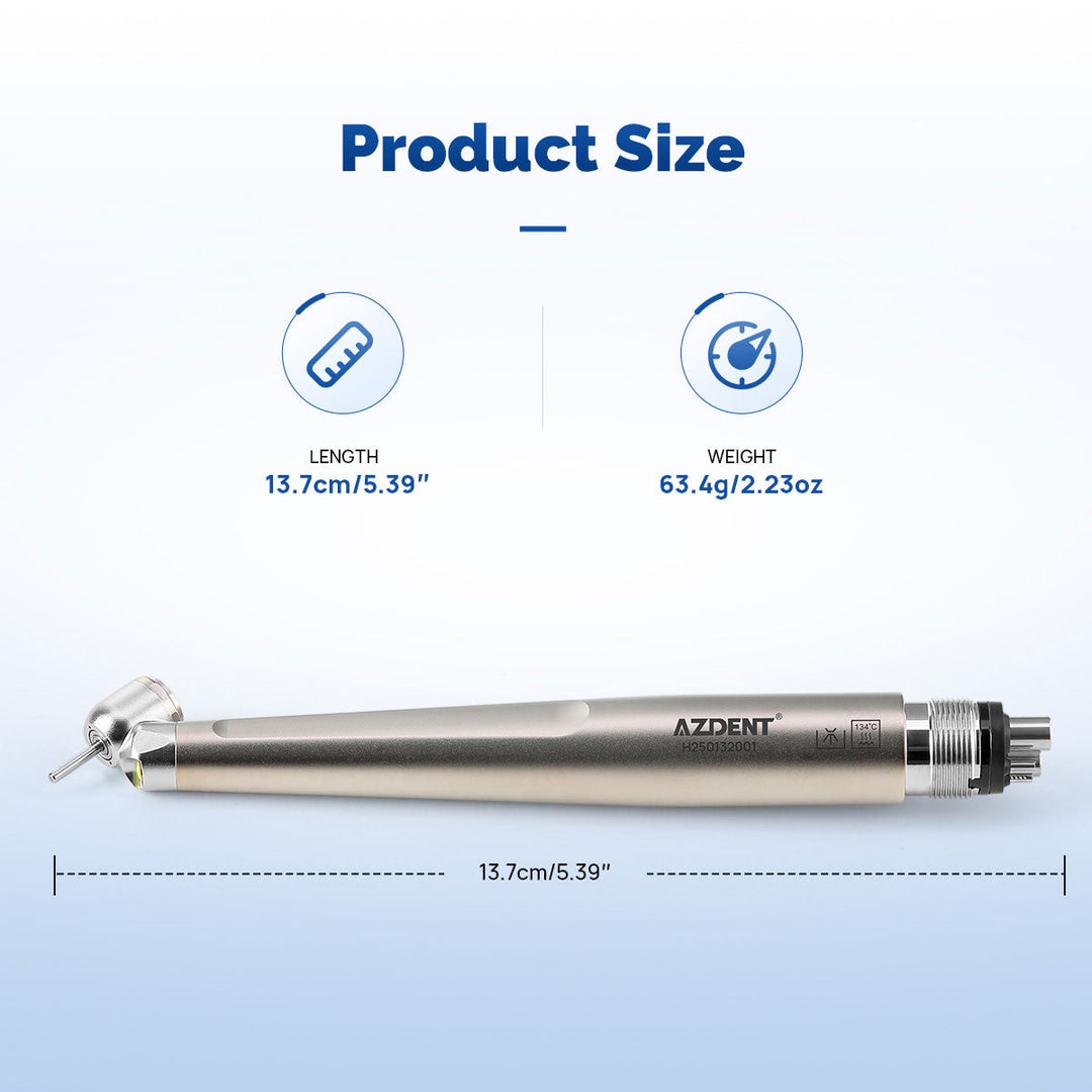 Dental 45 Degree LED High Speed Handpiece E-generator Standard Head