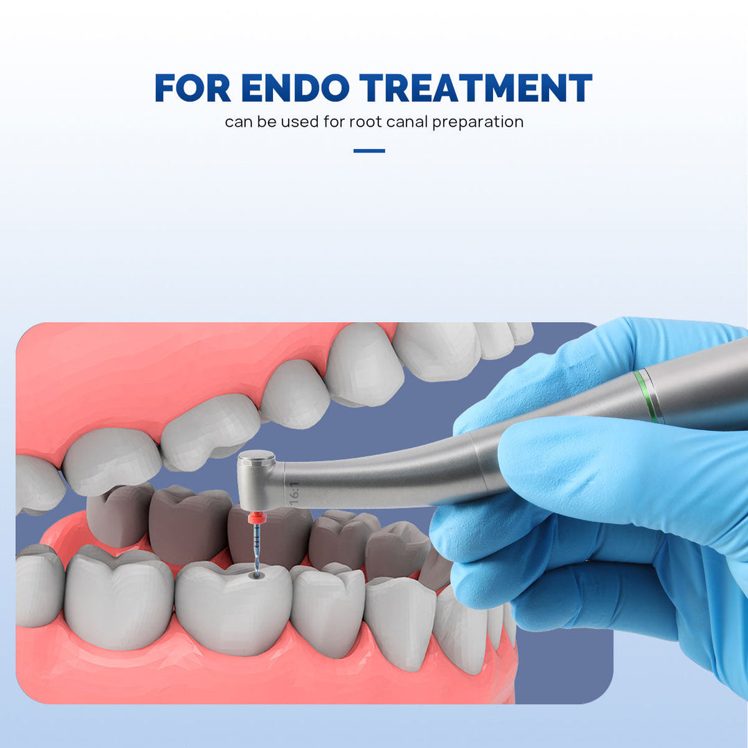 Dental Mini 16:1 Fiber Optic Contra Angle Handpiece