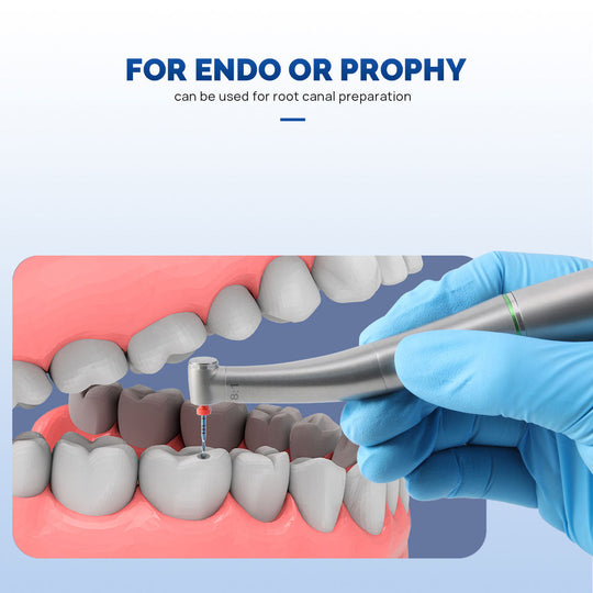 Dental Mini 8:1 Low Speed Handpiece Contra Angle Quattro Spray