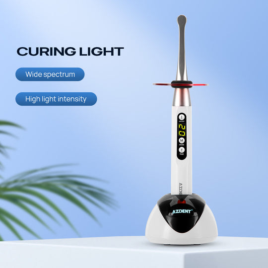 Dental LED Curing Light Wireless 2200mW/cm² 1 Sec Curing 3 Modes