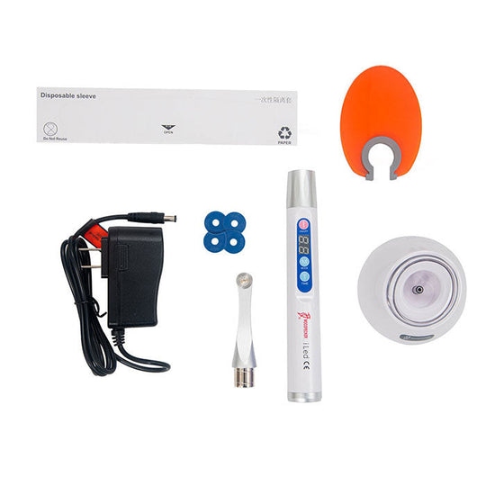 Woodpecker Curing Light iLED Plus Wireless 360° Rotary Wide Spectrum Metal Head 2 Working Modes 2500mW/cm2 White/Purple