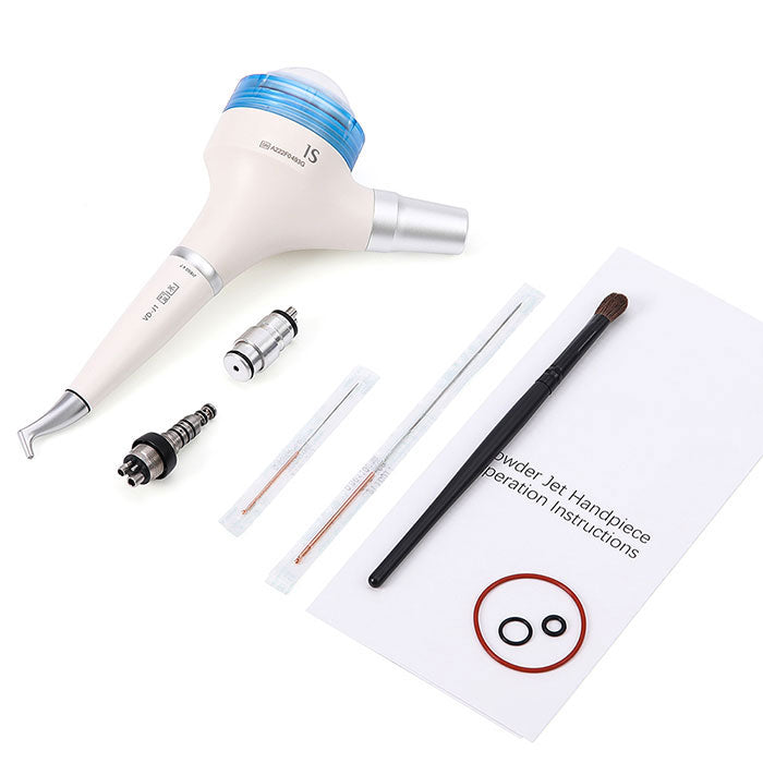 Dental Air Polisher Prophy Teeth Whitening A1S Detachable 360° Rotating Handpiece With 4 Holes Quick Coupler