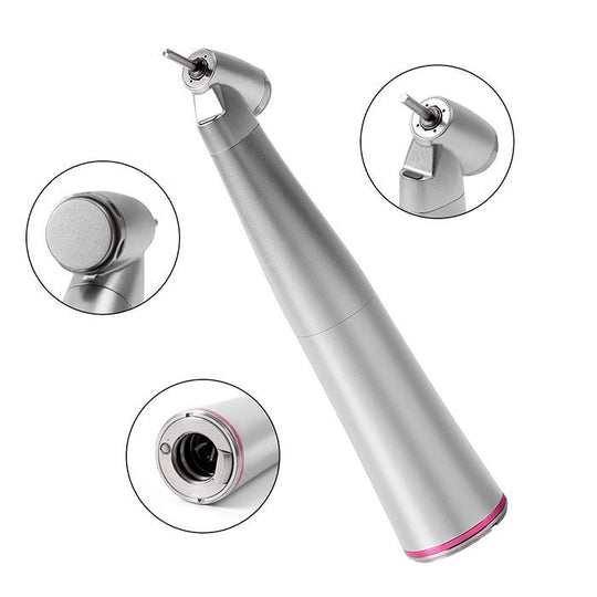 Dental 45 Degree Electric Contra Angle Fiber Optic Handpiece 1:4.2 Increasing Internal Water