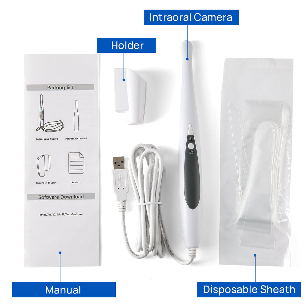 Dental USB Intraoral Camera Oral Endoscope HD Camera 13.0 Mega Pixels 6 LED Lights