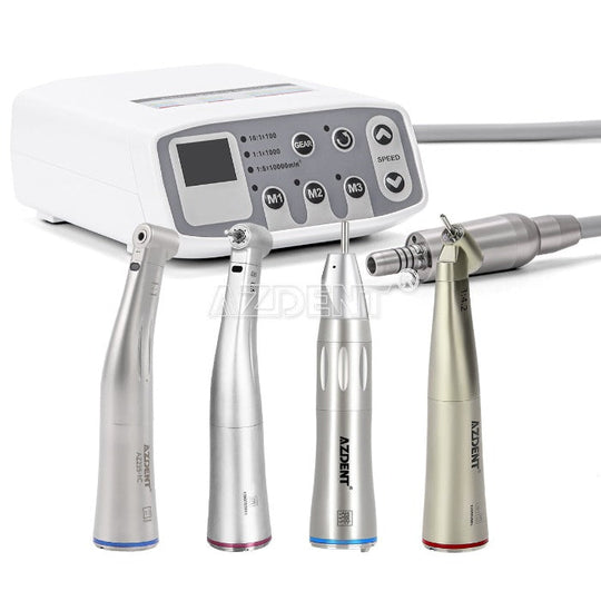 Dental LED Brushless Electric Micro Motor+1:5 LED Increasing Contra Angle Handpiece