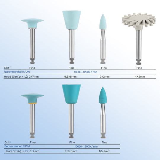 Dental Composite Polishing Kit RA 2.35MM Finishing Polishers for Contra Angle