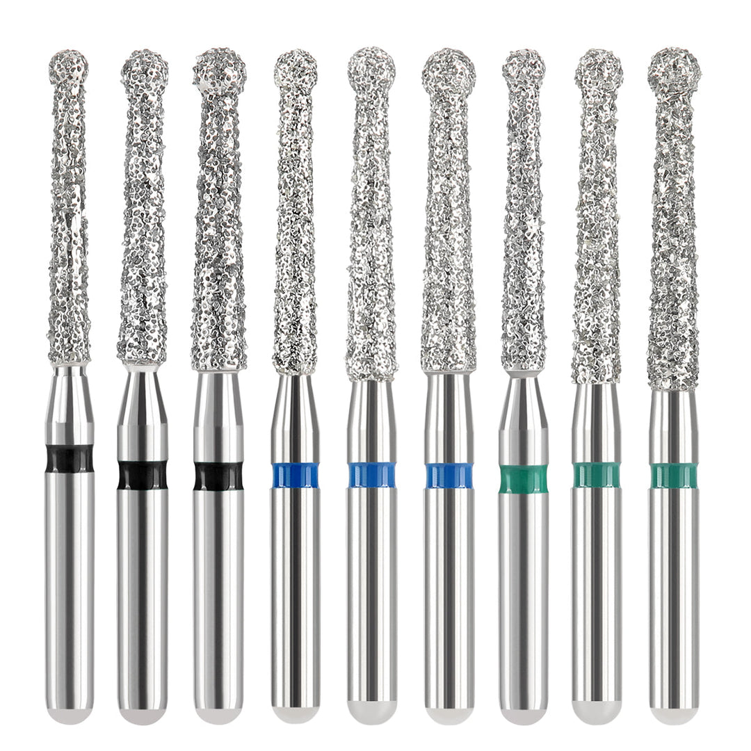 Diamond FG Endo Burs Round For Opening and Preparing the Pulp Cavity 5pcs/Pack