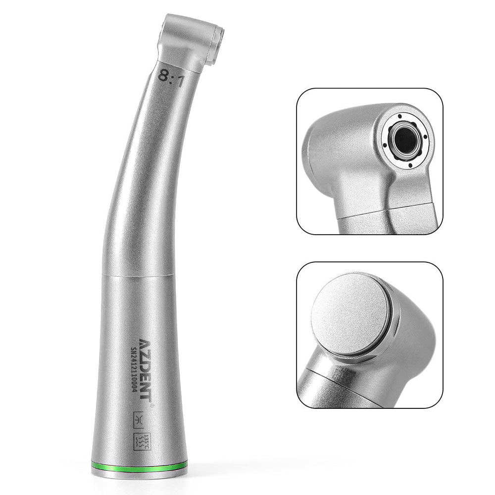 Dental Mini 8:1 Low Speed Handpiece Contra Angle Quattro Spray