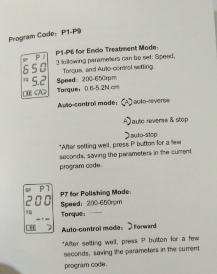 Dental Mini Cordless Endo Motor Treatment ENDO-2 With 16:1 Contra Angle 9 Programs With Reciprocation Function