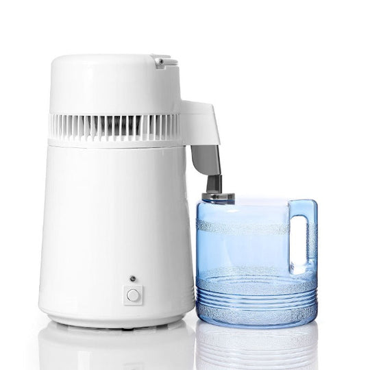 Water Distiller Stainless Steel Plastic Bucket Single Button 750W 4L 1L/H