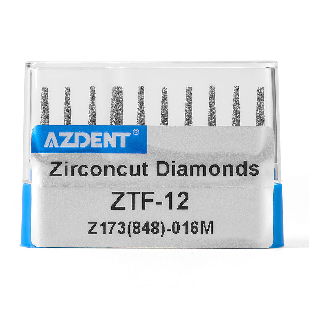 Dental Diamond Burs FG Cutting Zirconia Ceramic Flat End Taper