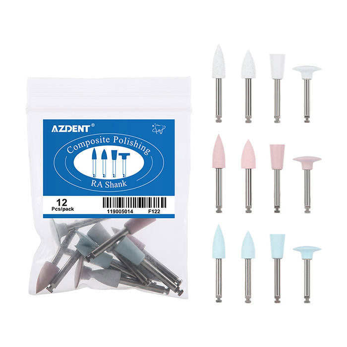 Dental Silicone Polishing Kit For Composite Natural Teeth Porcelain Finishing and Polishing 12pcs/Bag