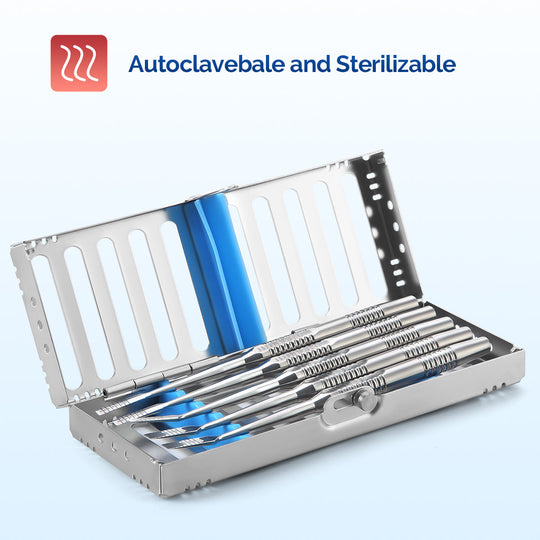 Dental Instrument Disinfection Box Sterilization Rack Autoclavable Tray 5 /10 /20 Grids