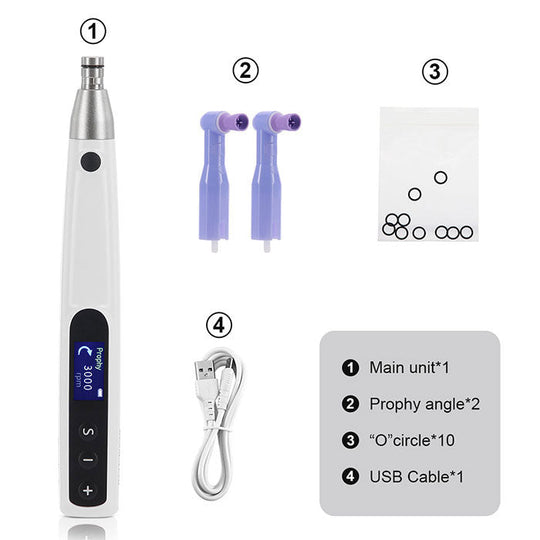 Dental Cordless Hygiene Prophy Handpiece 6 Speed Settings