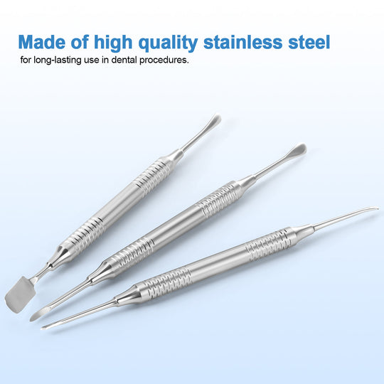 Dental Implant Surgery Periosteal Elevator Double Ends Instrument Wide/Pointed/Gradient Head