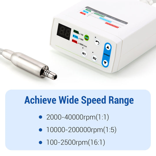 Dental LED Brushless Electric Micro Motor Internal Spray 1:1/1:5/16:1 4/2 Hole