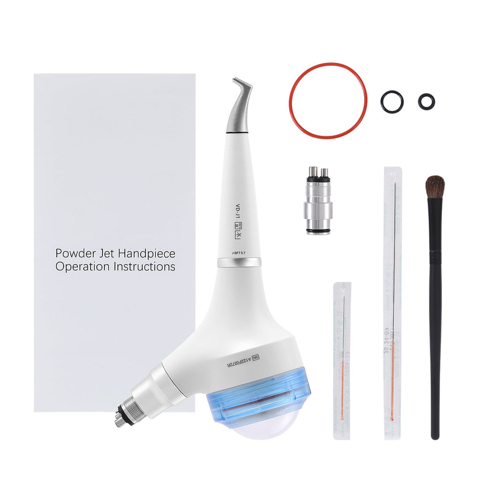 Dental Air Polisher Prophy Teeth Whitening A1 Detachable 360° Rotating Handpiece 4 Holes