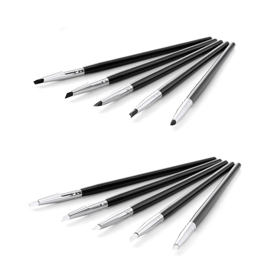 Dental Porcelain Brush Pen Composite Cement Porcelain Silicone Shaping Smoothing Removing 5pcs/Bag