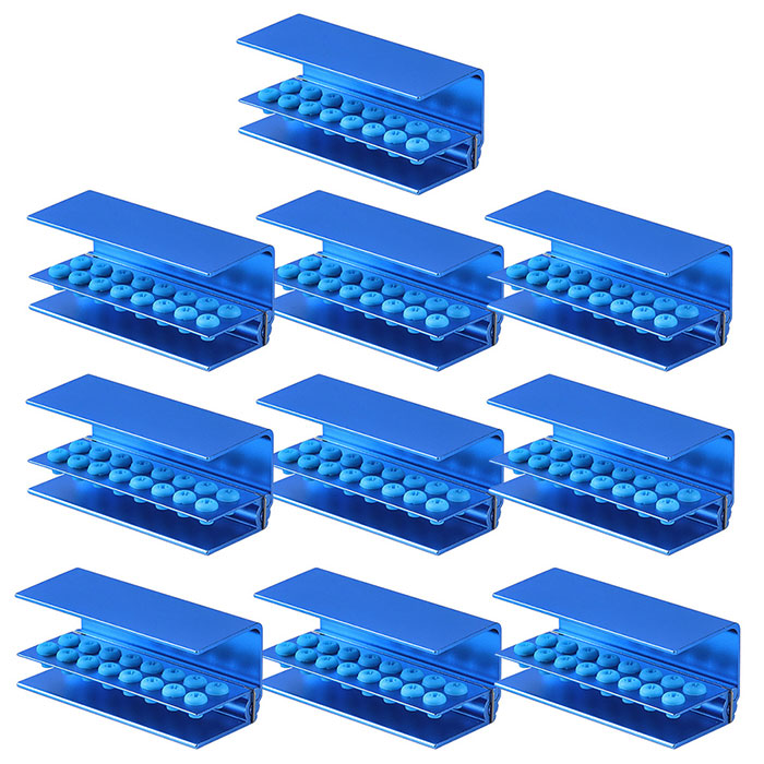 Dental Burs Holder Block 16 Holes with Silicon Cover FG RA Autoclavable