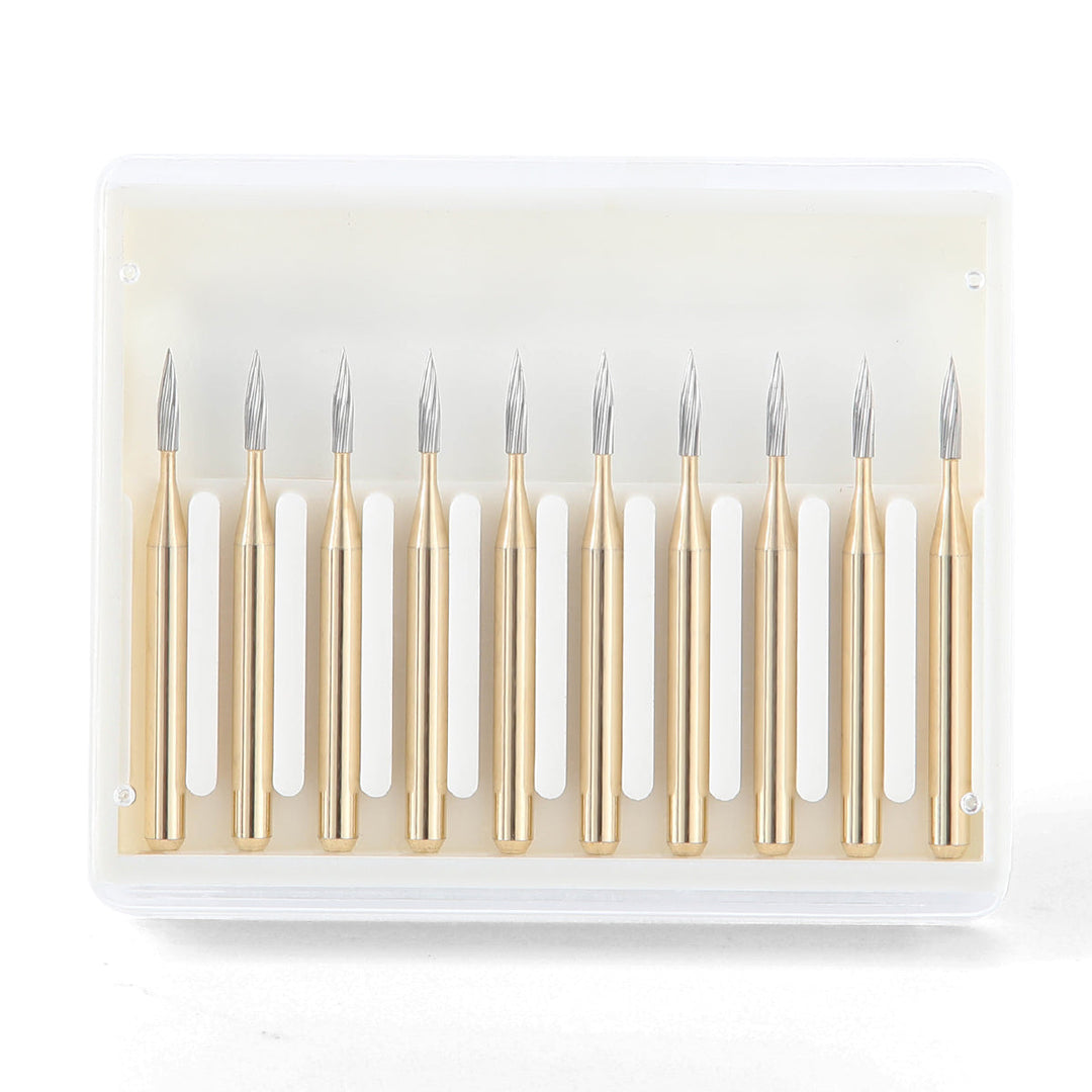 Dental Carbide Burs FG 7901 Needle Shaped Trimming & Finishing 10pcs/Box