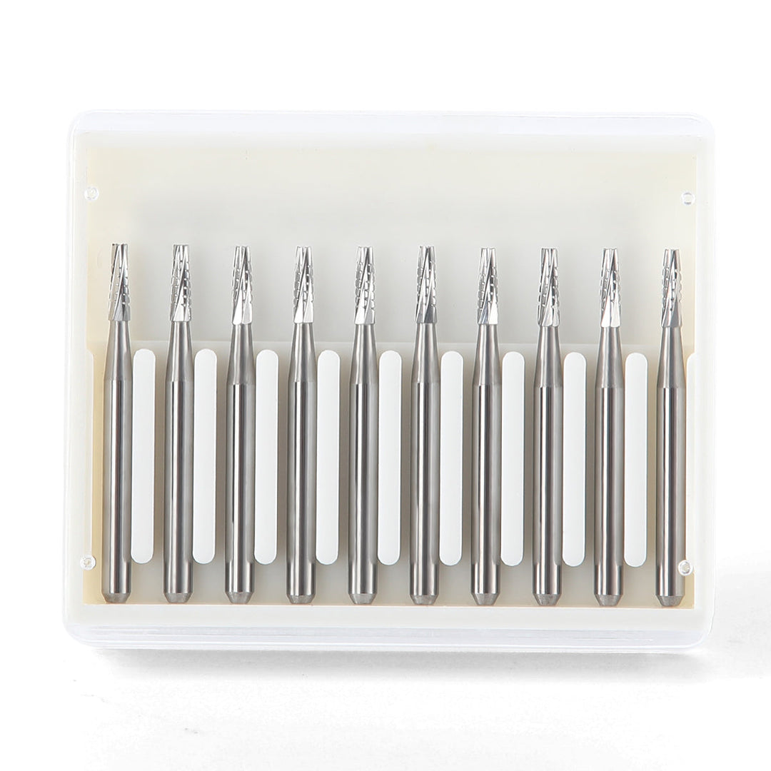 Dental Carbide Bur FG #701 Flat End Taper Fissure Crosscut 10pcs/Box