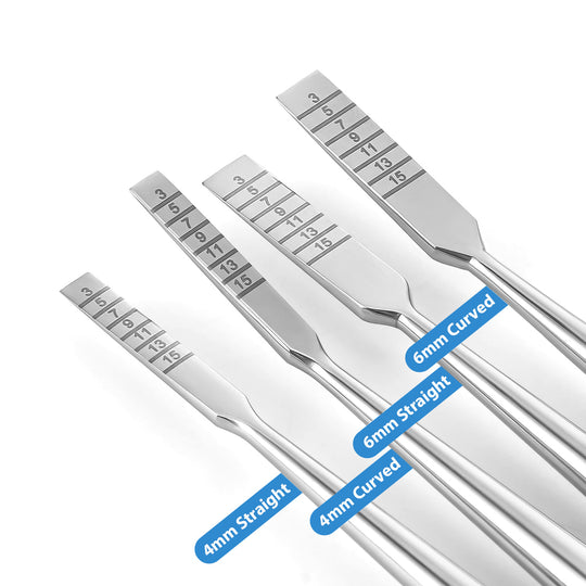 Dental Implant Surgery Splitting Bone Chisel Set Curved Straight 4pcs/Set