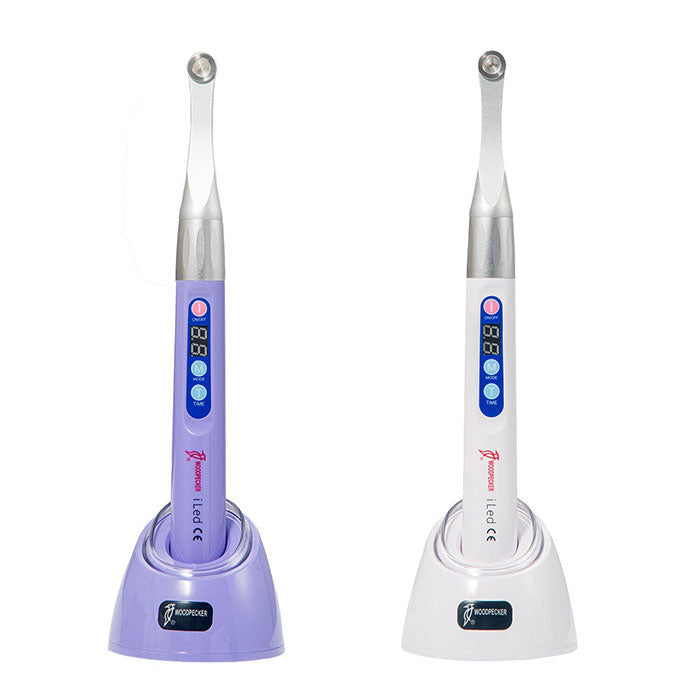 Woodpecker Curing Light iLED Plus Wireless 360° Rotary Wide Spectrum Metal Head 2 Working Modes 2500mW/cm2 White/Purple