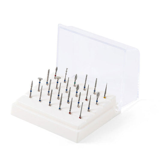 Dental Diamond Burs Set For High Speed Handpiece 24pcs/Kit Or 24 Hole Burs Box