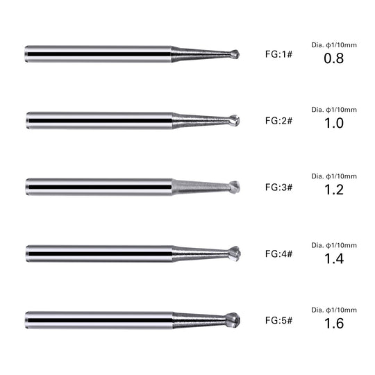 Dental FG #1 Round Carbide Bur 10pcs/Box