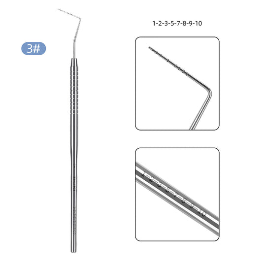 Dental Probe Graduated Periodontal Probe Scale Probe #1 #2 #3 #4 #5 #8