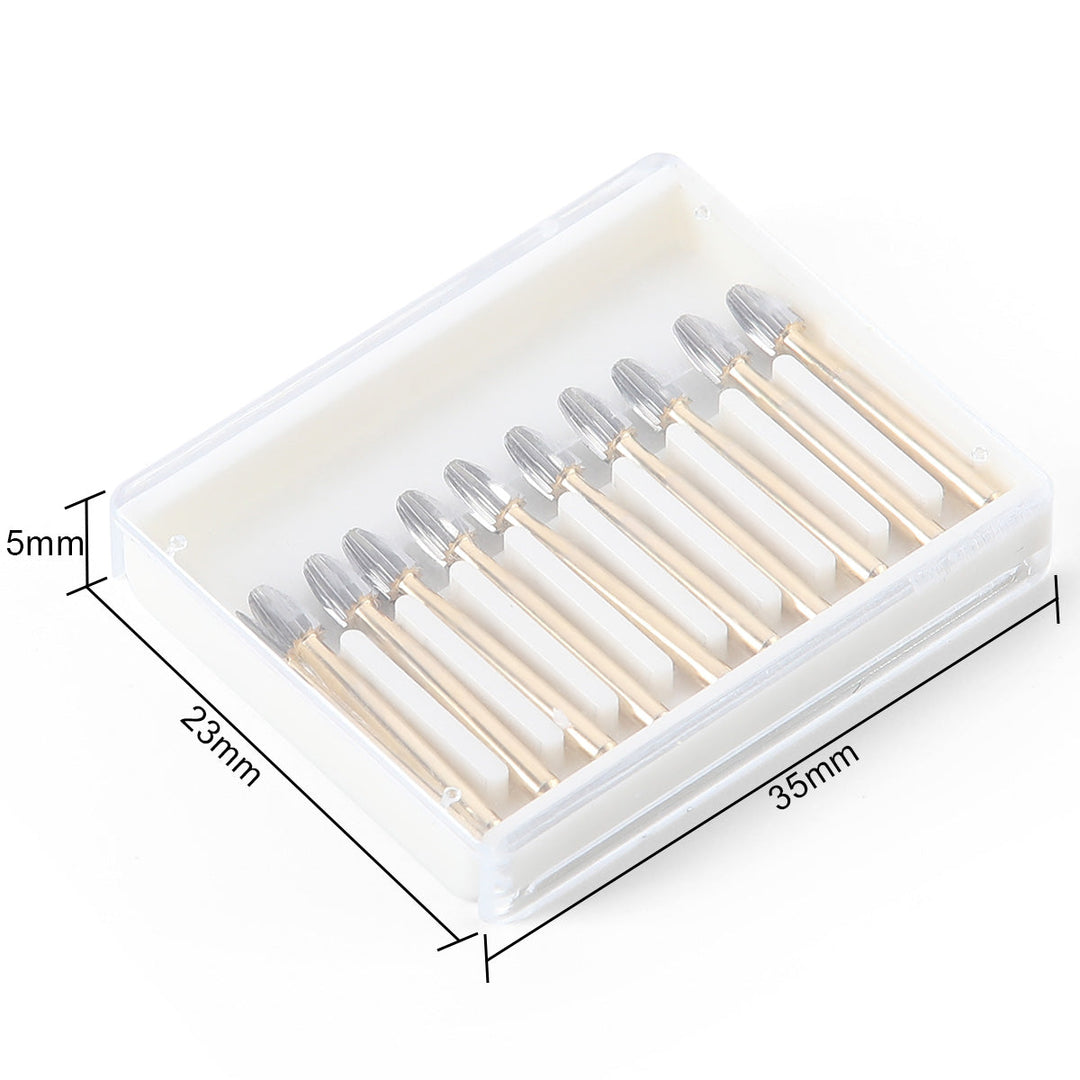 Dental Carbide Burs FG 7408 Egg Shaped Trimming & Finishing 10pcs/Box