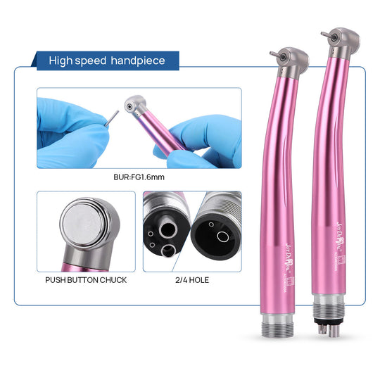 Dental Color High and Low Speed Handpiece Kit 2/4 Holes