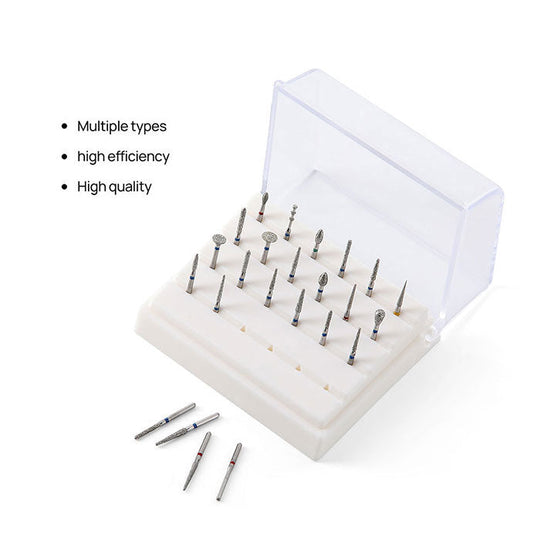 Dental Diamond Burs Set For High Speed Handpiece 24pcs/Kit Or 24 Hole Burs Box