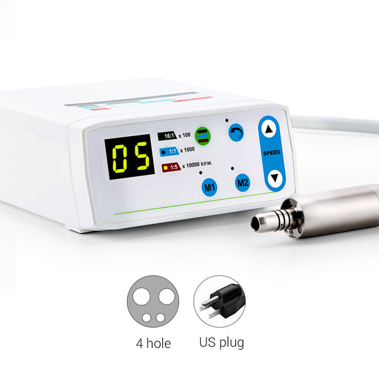 Dental LED Brushless Electric Micro Motor Internal Spray 1:1/1:5/16:1 4/2 Hole