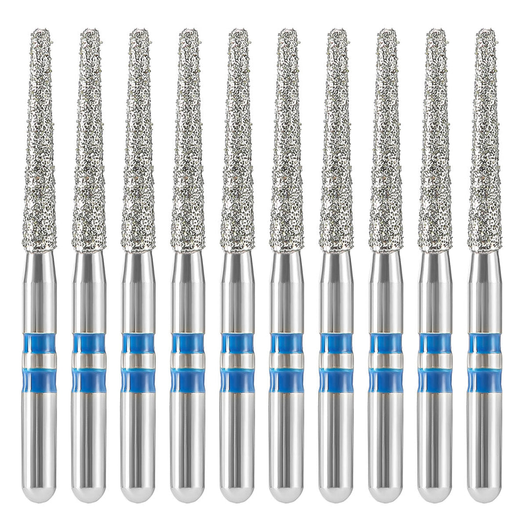 Dental Diamond Burs FG Cutting Zirconia Ceramic Flat End Taper