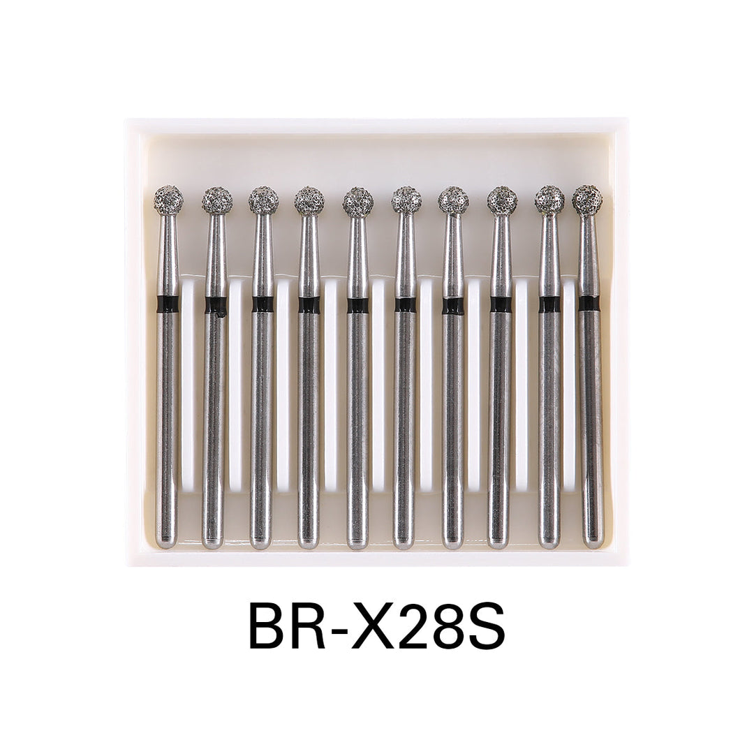 Dental Diamond Burs Drills Ball Round FG 1.6mm for High Speed Handpiece 10pcs/Pk