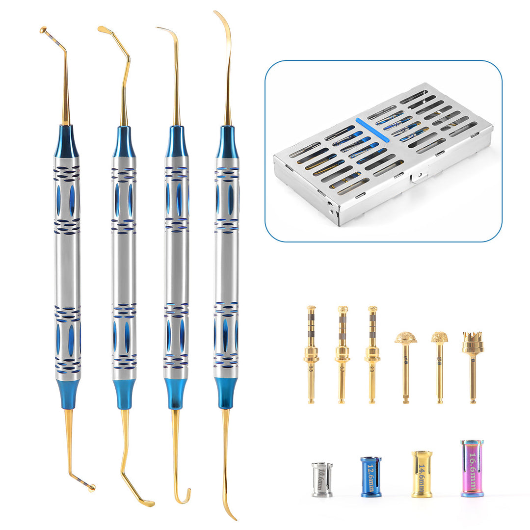 Dental Sinus Lifting Elevation Kit Implant Drills Stoppers Periosteal Separator Plant External