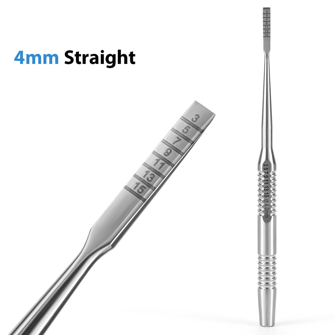 Dental Implant Surgery Splitting Bone Chisel Set Curved Straight 4pcs/Set