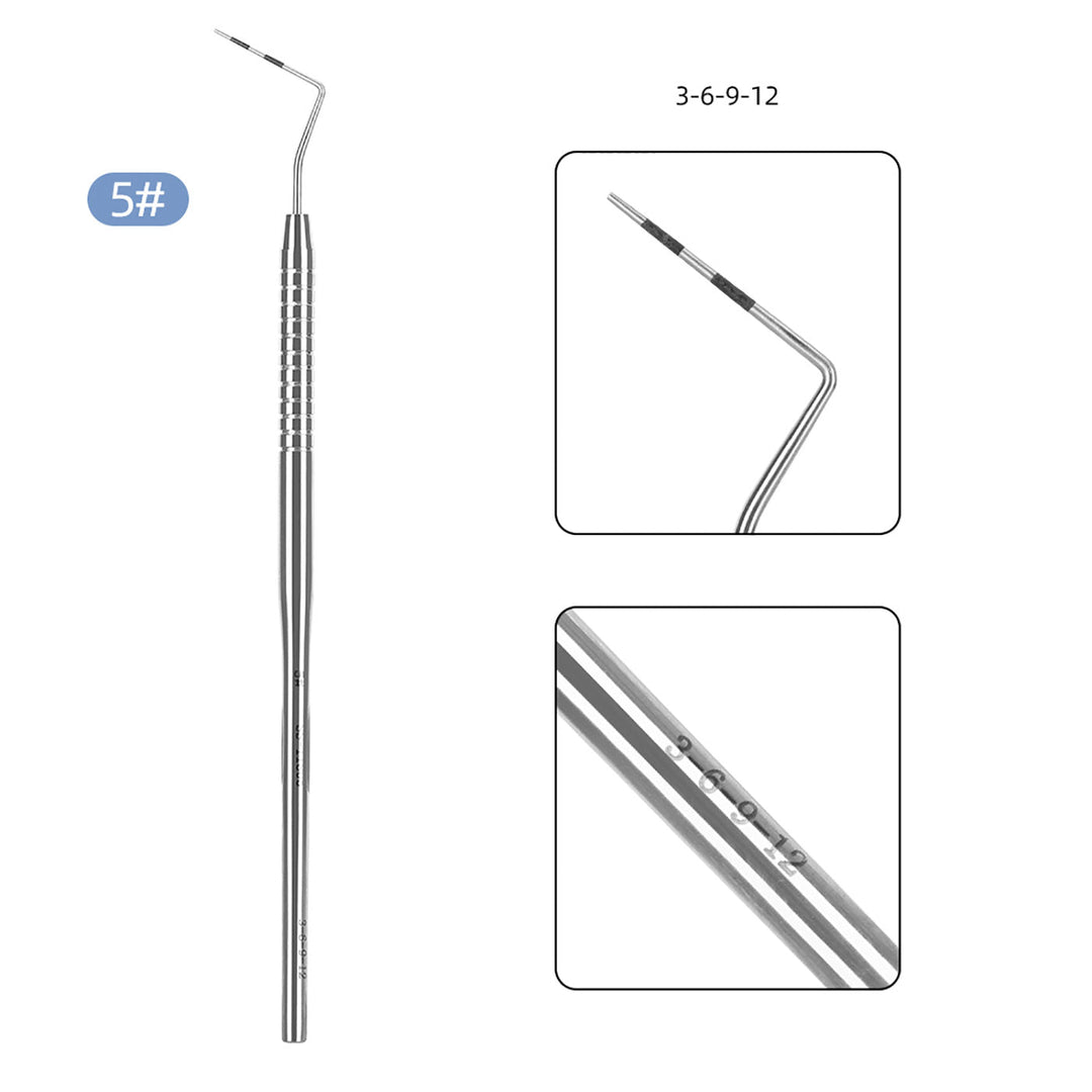 Dental Probe Graduated Periodontal Probe Scale Probe #1 #2 #3 #4 #5 #8