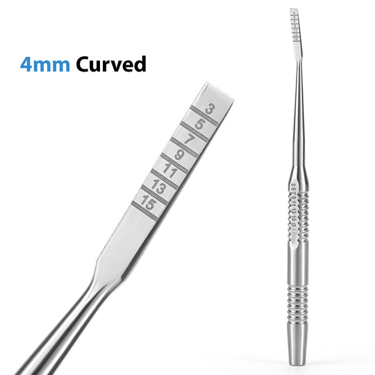 Dental Implant Surgery Splitting Bone Chisel Set Curved Straight 4pcs/Set